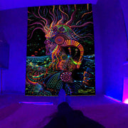 Home Decor Fluorescent Tapestry Background Fabric